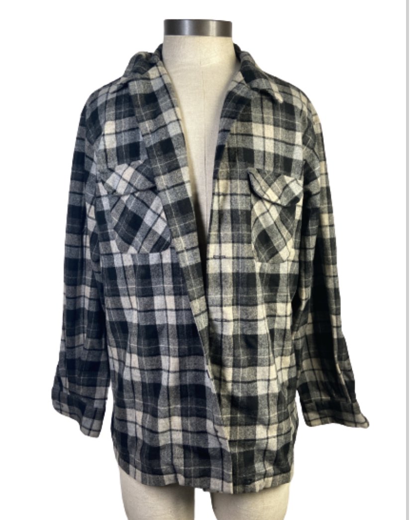 SILICON VALLEY: Erlich's Grey & Black Wool Flannel
