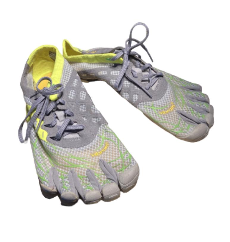 SILICON VALLEY: Gavin's Green, Yellow & Grey Vibram Running Shoes