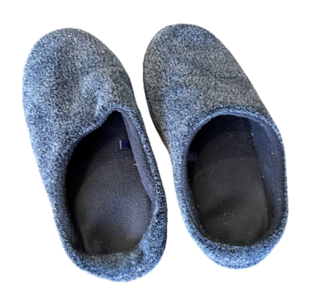 WRATH OF MAN: Jan's Blue Comfy Slippers