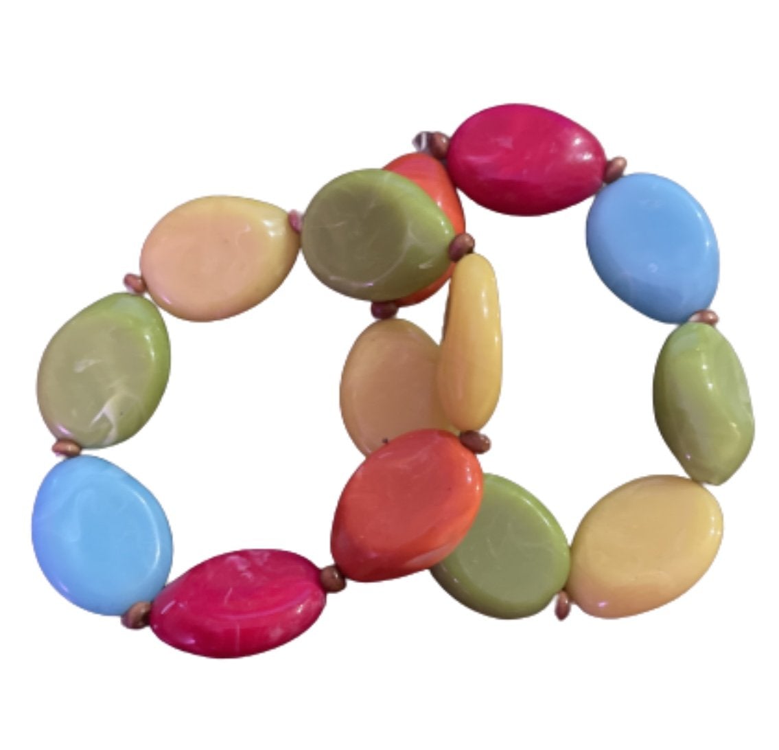 NEW GIRL: Cece's Multi-Color Beaded Bracelets (2)