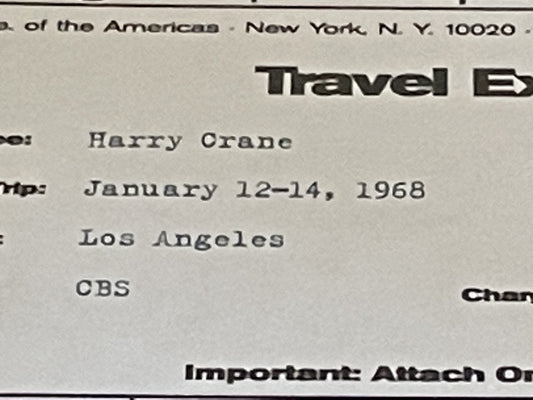 Mad Men: Harry's Travel Expense Report