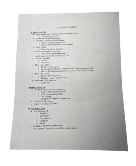 SILICON VALLEY: Jared's Action Plan for Pied Piper