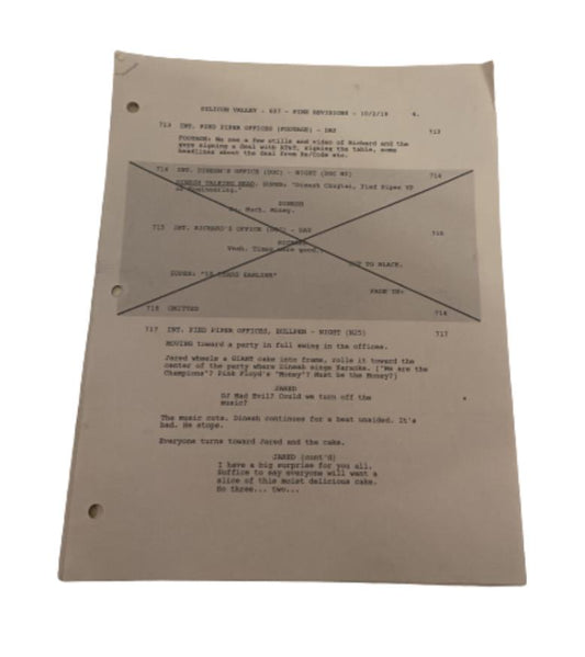 SILICON VALLEY: Final Episode Scenes 713-765 Script