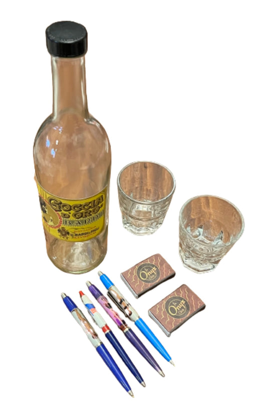 BOARDWALK EMPIRE: Nucky’s Bootleg Whiskey Bottle & Tumblers Set