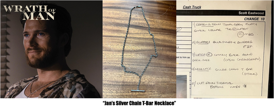 WRATH OF MAN: Jan’s Silver Chain T-Bar Necklace