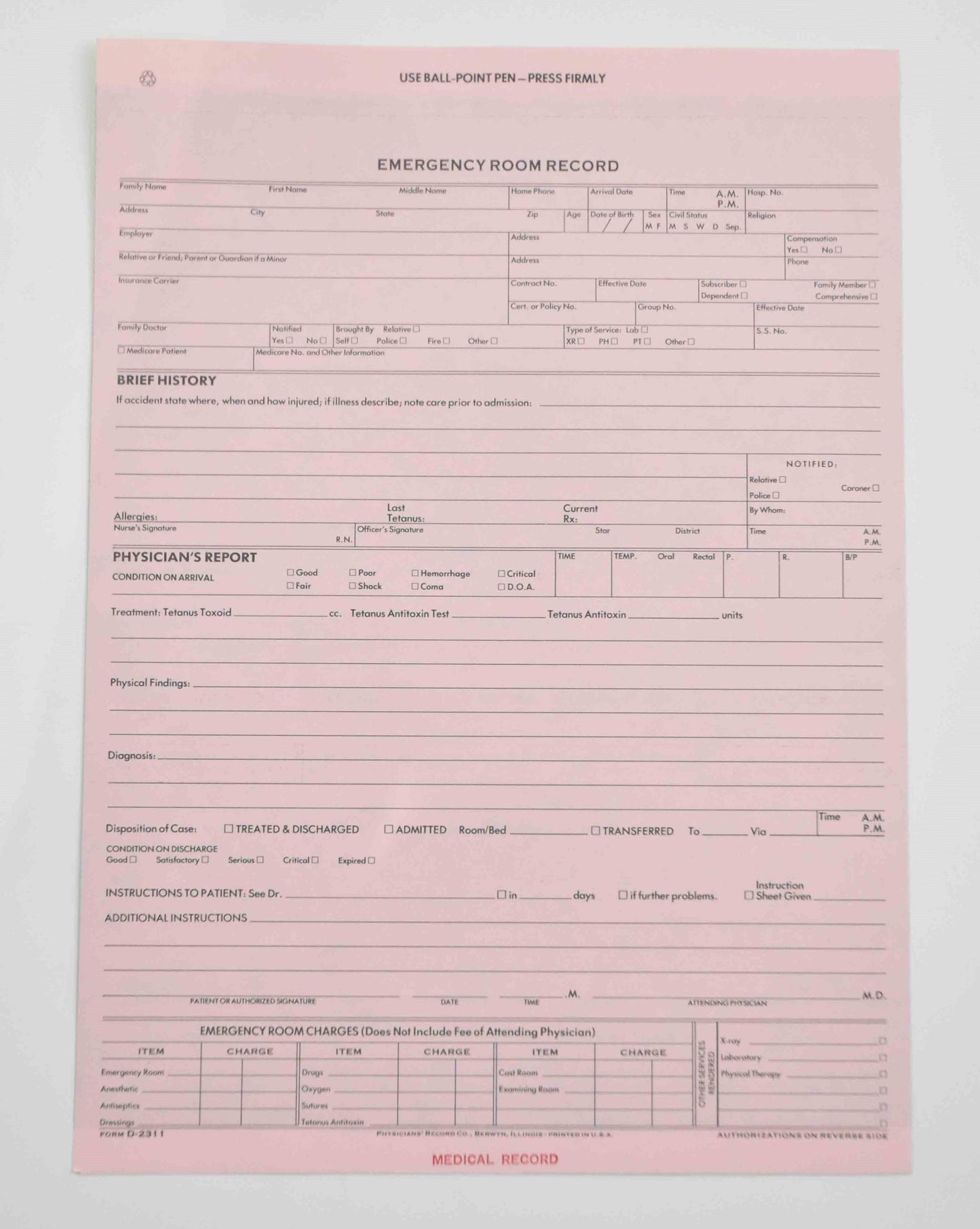 Mad Men: Don's Blank Emergency Room Record