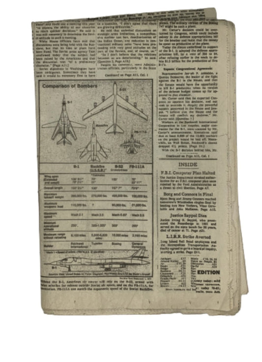 MAD MEN:Pete's Air Force Plane Newspaper