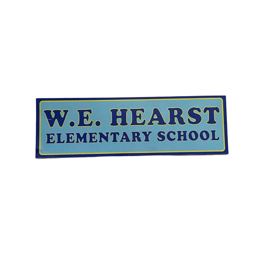 NEW GIRL: W.E. Hearst Elementary School Car Sticker