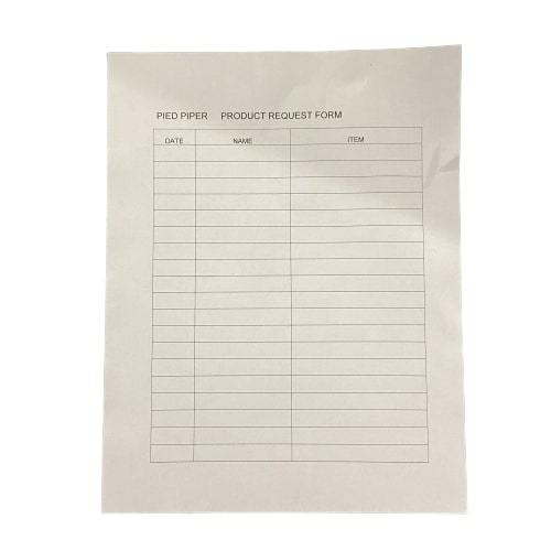 SILICON VALLEY: Pied Piper Product Request Form