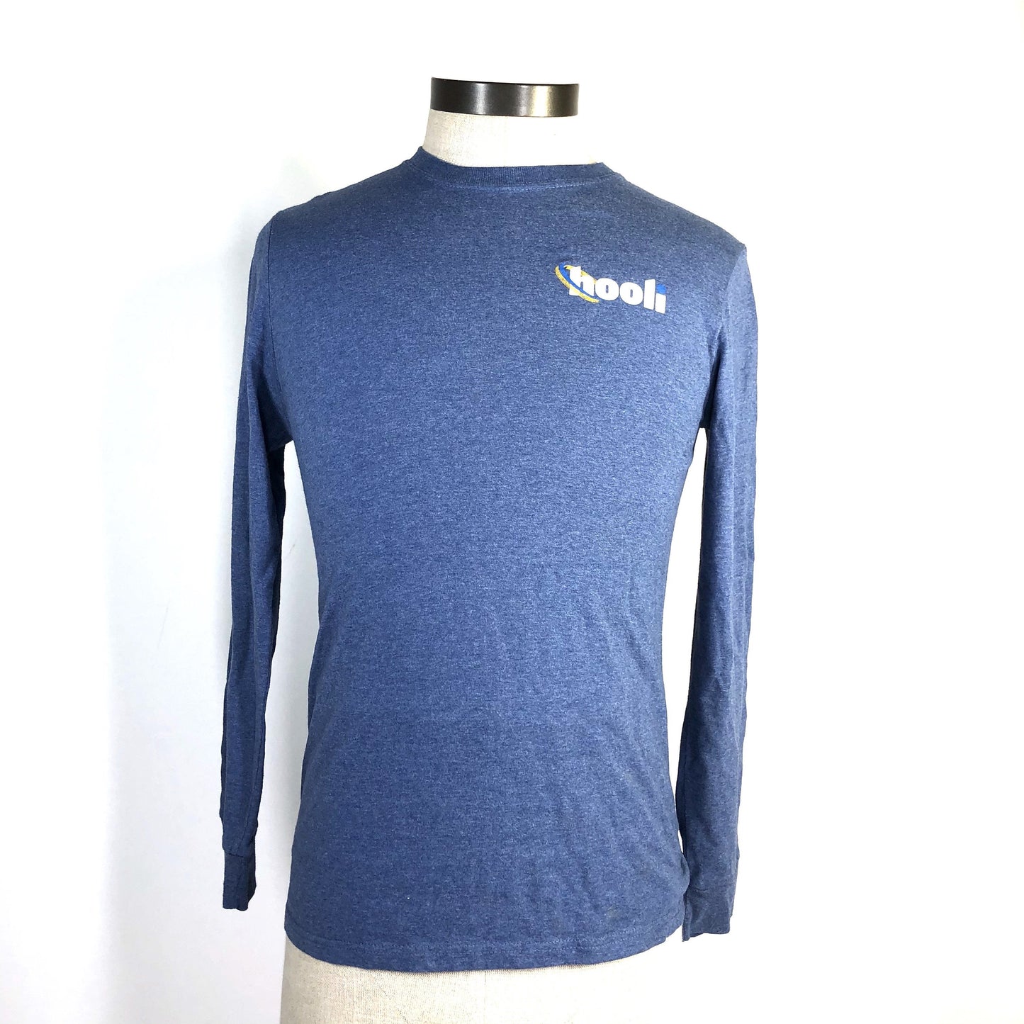 SILICON VALLEY: Blue Long Sleeve Hooli Shirt