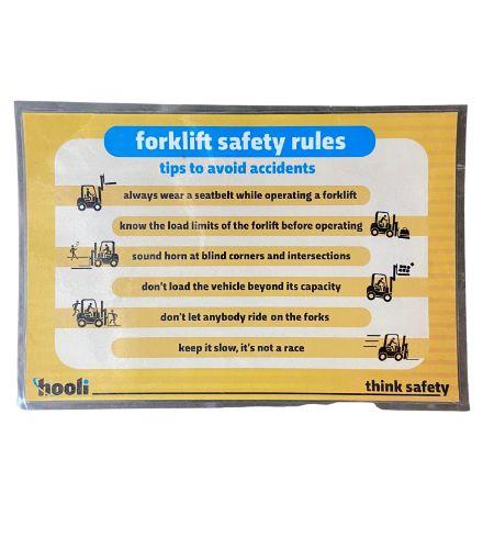 SILICON VALLEY: Hooli Forklift Safety Rules Laminated Poster
