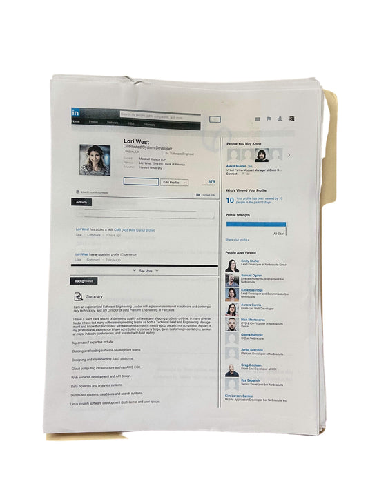 SILICON VALLEY: Resumes and LinkedIn Accounts