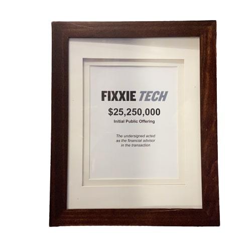 SILICON VALLEY:  Fixxie Tech Initial Public Offering