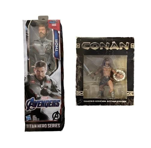 SILICON VALLEY: Hacker Hostel Avengers Thor Action Figure and Conan Action Figure
