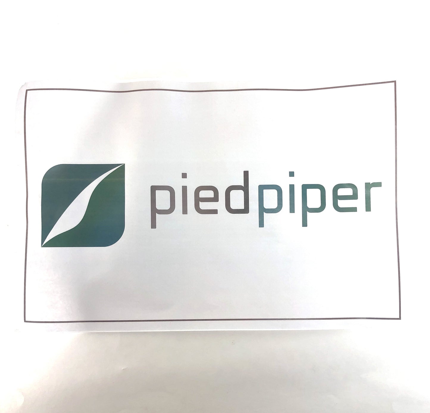 SILICON VALLEY: Pied Piper Logo Paper Sign