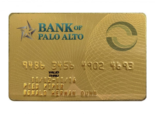Jared's "Donald Herman Dunn" Pied Piper Credit Card