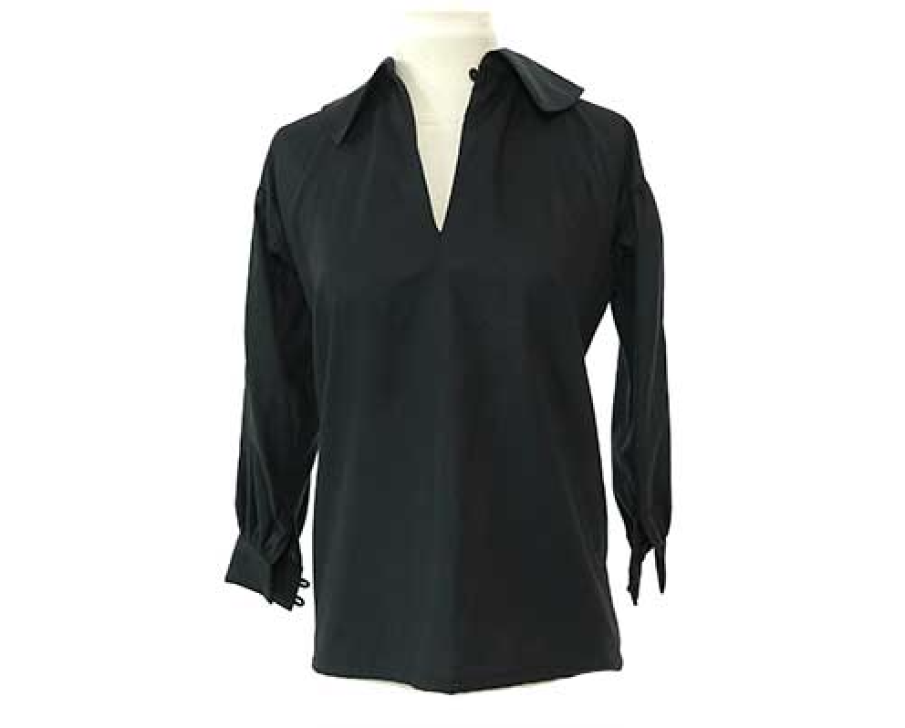 SALEM: The Young Boy's Graphite Gray Peter-Pan Collared Shirt
