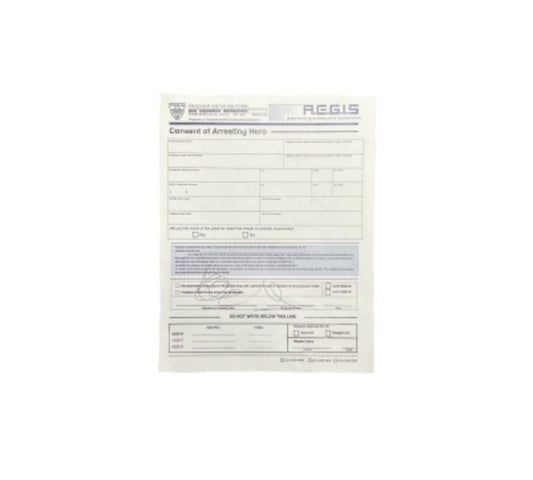 THE TICK: AEGIS Hero Consent form from Ms. Lint