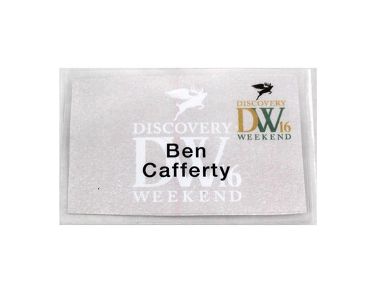 VEEP: Ben's Discovery Weekend Name Tag