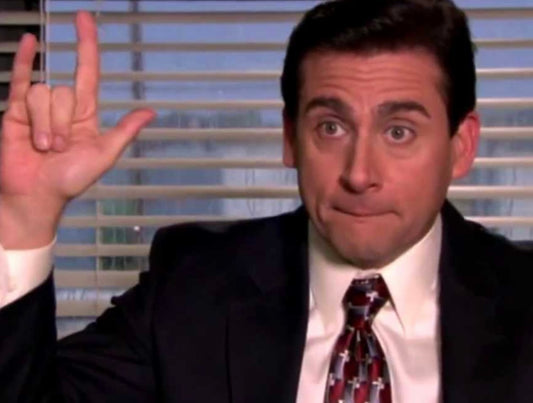 THE OFFICE: Michael Scott’s HERO White Long sleeve Shirt (16.5)