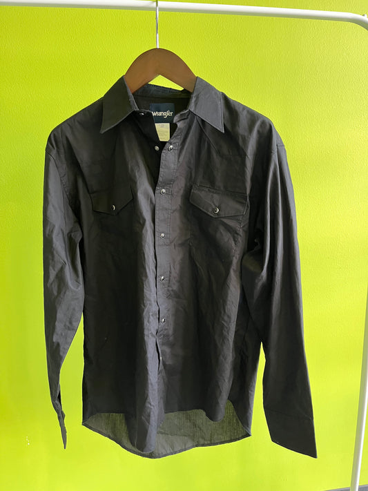 JUSTIFIED: Raylan's Wrangler Black Snap Long-sleeve Pocket Shirt