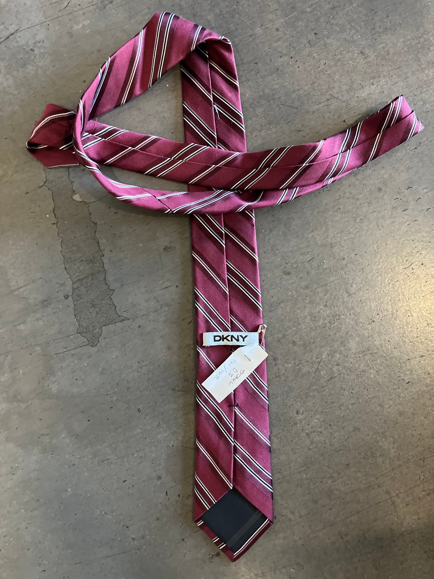 SHADES OF BLUE: Stahl's Red Striped HERO Tie