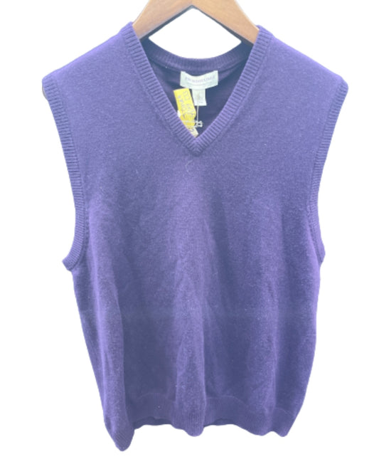 VEEP: Jonah's Ep 409 PRONTO UOMO Purple Sleeveless Sweater (XL)