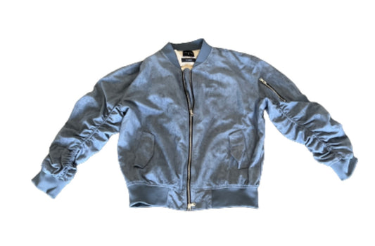 BALLERS: Spencer's HERO Lifted Anchors Blue Suede Jacket (XXL)