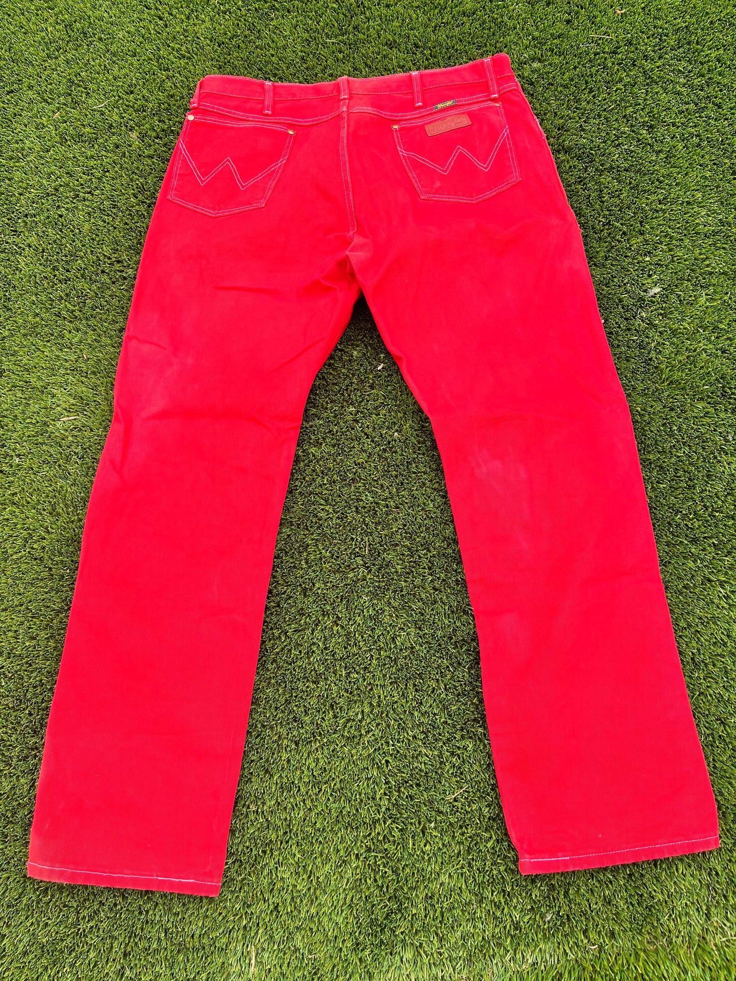 THE GET DOWN: Flash’s WRANGLER Red Vintage Denim Pants (38/34)