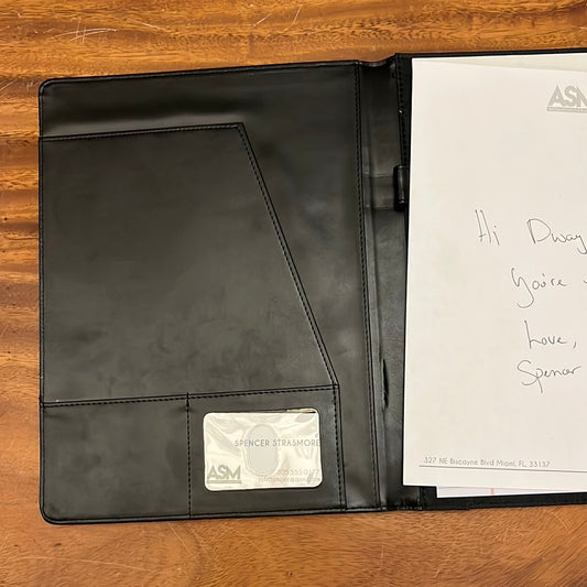 BALLERS: Spencer’s ASM Black Leather File Folder + Business Card from Season 5