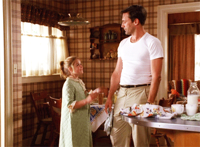 MAD MEN: Don's Father's Day White HANES T-shirt (L)