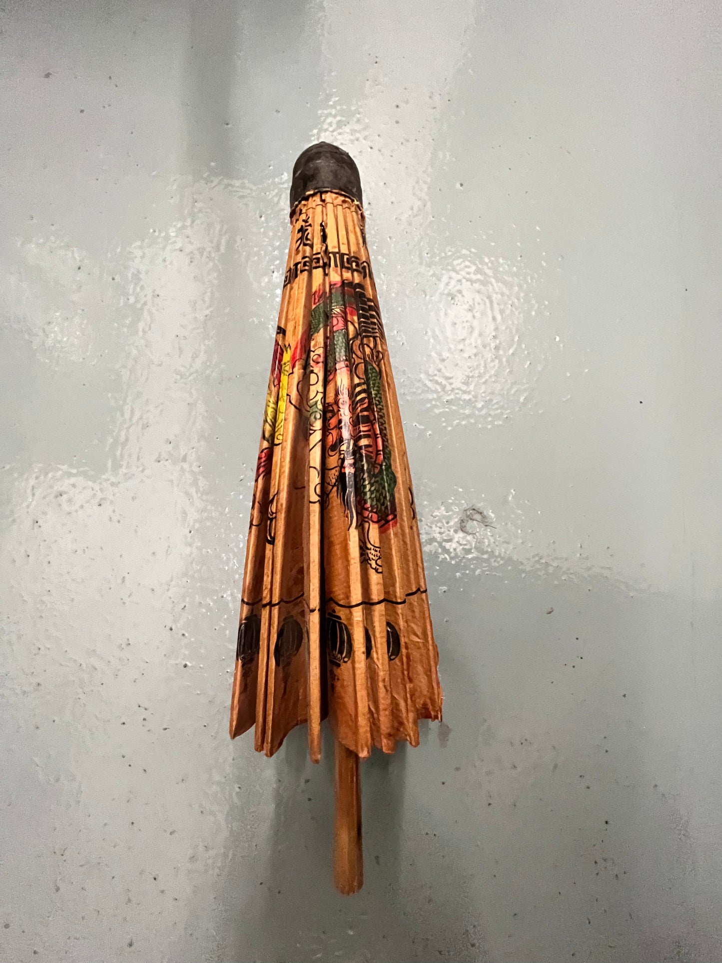MAD MEN: Betty’s Vintage Wood Umbrella