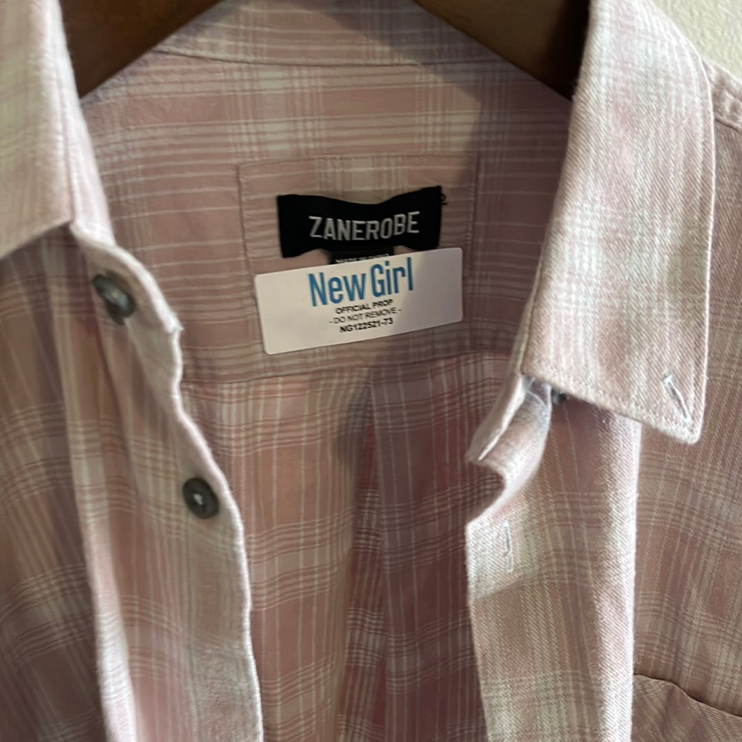 NEW GIRL: Nick Miller's ZANEROBE Light Plaid Flannel Shirt (M)