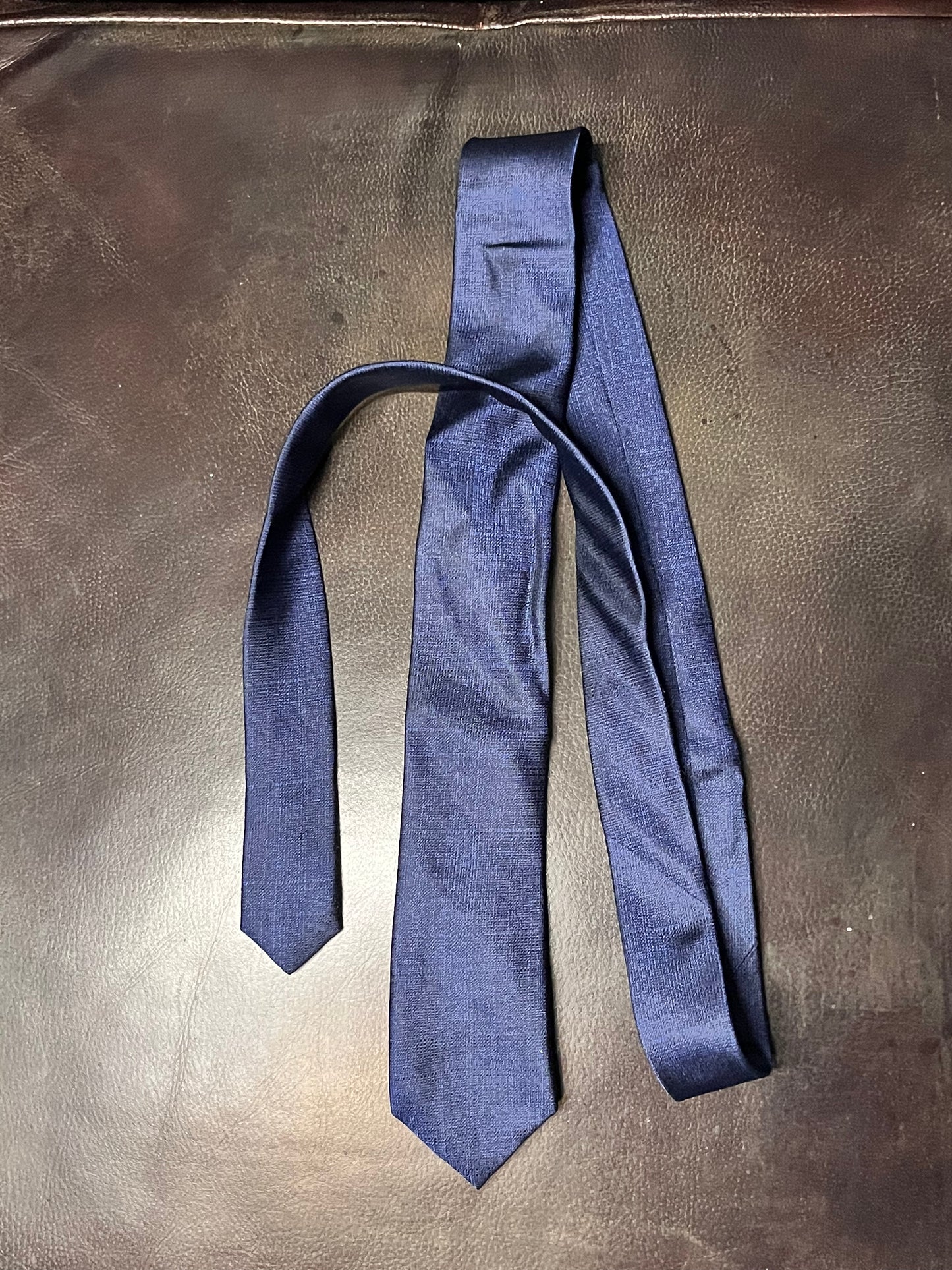 NEW GIRL: Schmidt's Italian Made Blue and Solid Blue Tie