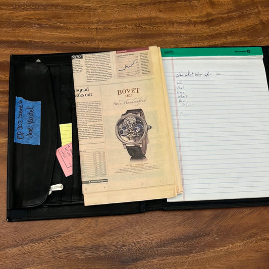 BALLERS:Joe’s Black Leather File folder from Episode 302 Sc 6