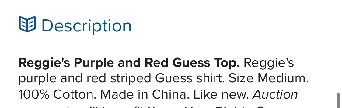 Purple and red striped best sale guess shirt