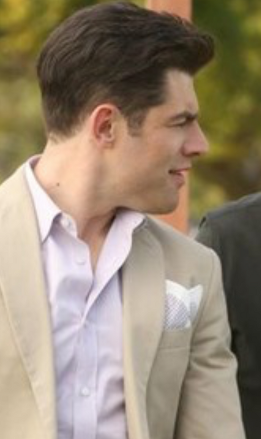 NEW GIRL: Schmidt’s J Crew White Long sleeve Shirt (M)