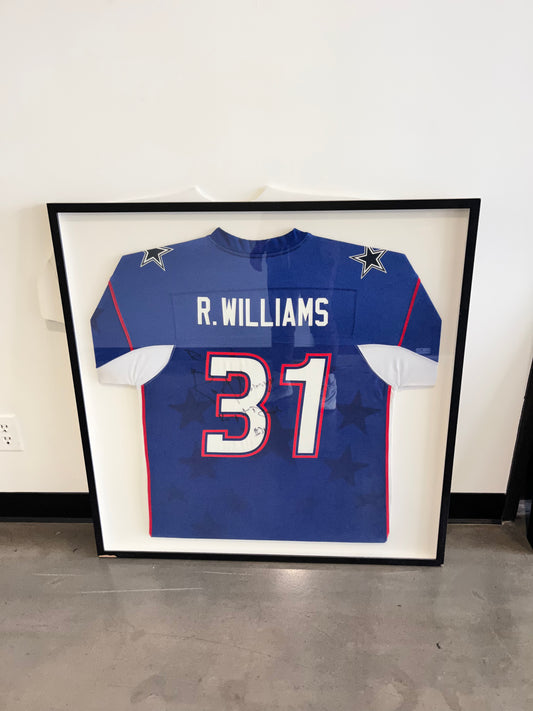 BALLERS: Charles' HERO Framed NFL Jersey Picture
