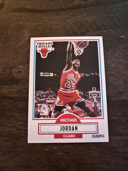 NEW GIRL: Nick Miller's Mint Condition Michael Jordan 1990 Fleer Basketball Card