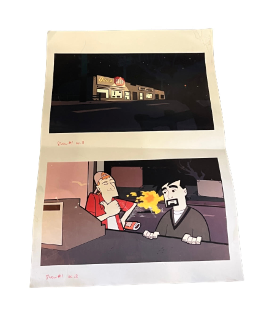 JAY AND SILENT BOB MOVIE: Original Story Board Picture Original From MIRAMAX