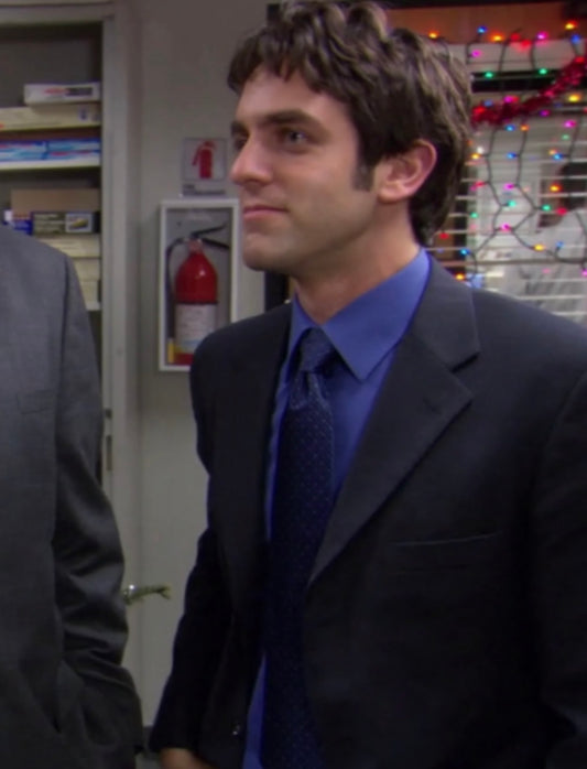 THE OFFICE: Ryan’s Production Used Blue Button LS Shirt (M)