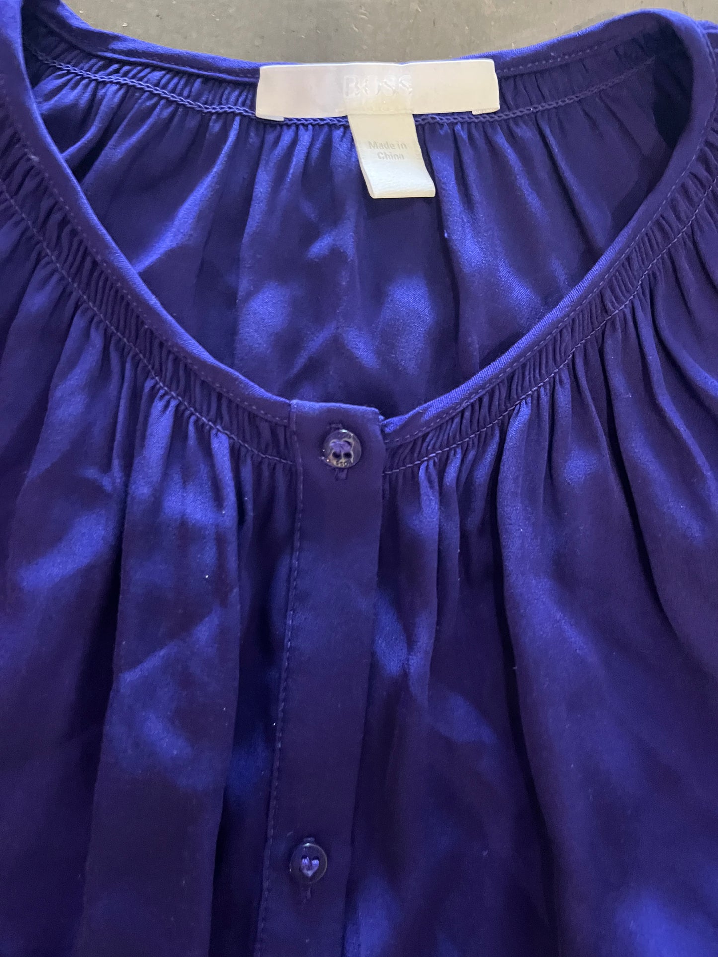 SILICON VALLEY: Monica's BOSS Purple Silk Blouse (M)