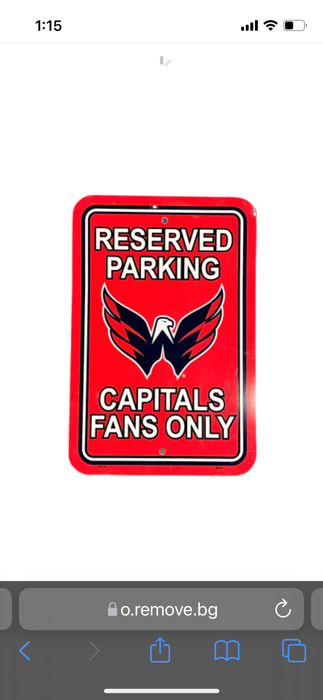 BONES: Agent Booth's Capital's Parking ONLY sign