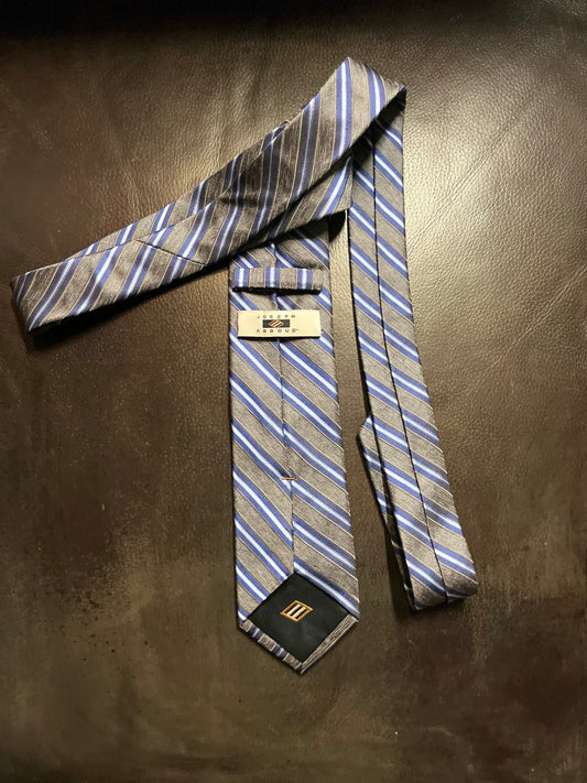 SHADES OF BLUE: Stahl's Designer Striped HERO Tie