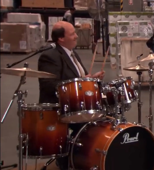 The Office: Kevin Malone's Desk Drum Symbol rubber Props (2)