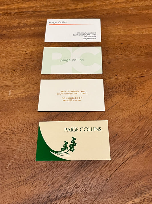 Royal Pains: Paige Collin’s Business Cards (4)
