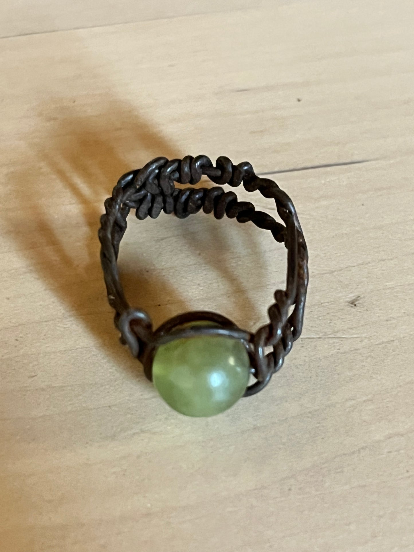 BALLERS: Lance Klians' Green Stone Metal Ring