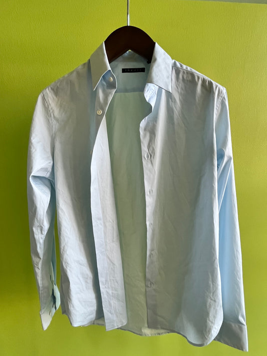 JUSTIFIED: Raylan's THEORY Light Blue Button Up Shirt (M)