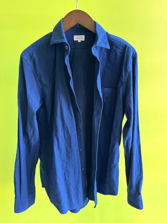 SHADES OF BLUE: Woz's Hartford Blue Longsleeved Shirt (XL)