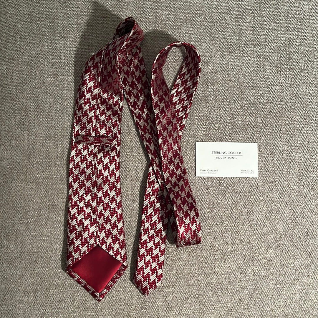 MAD MEN: Pete Campbell’s Mid-Century Necktie and Business Card